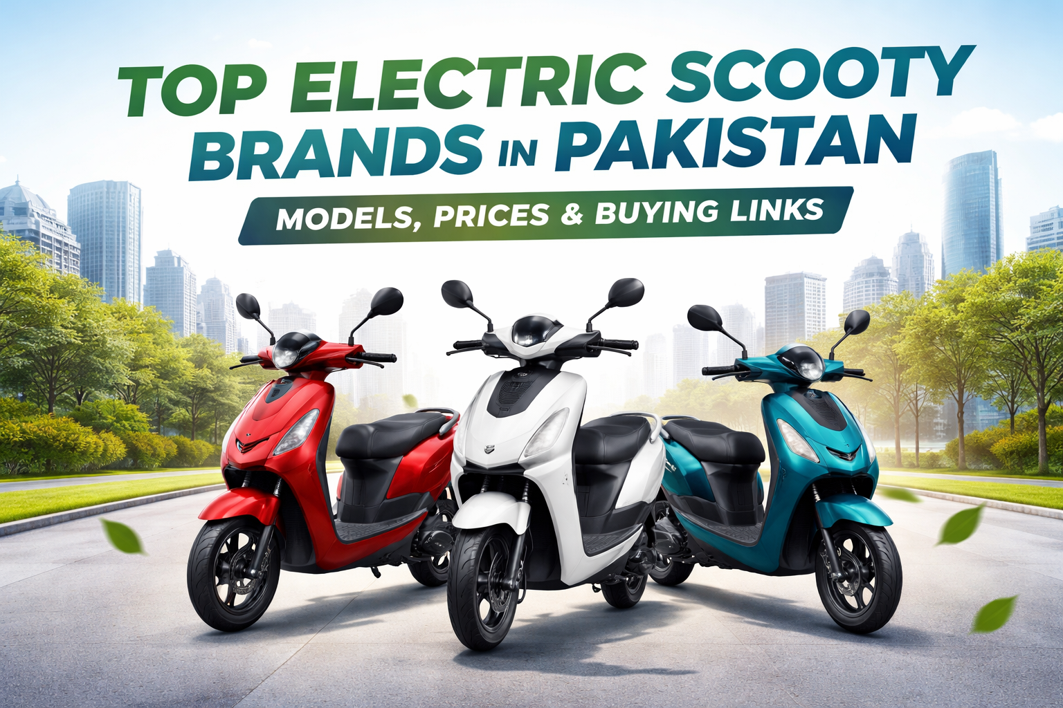 Top Electric Scooty Brands in Pakistan